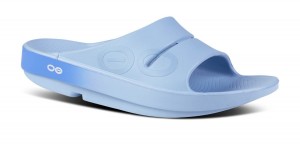 Oofos OOahh Sport Slide Sandal Sandalen Dames Blauw | 374061NLY