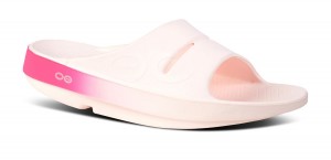 Oofos OOahh Sport Slide Sandal Sandalen Dames Roze Roze | 950386EAR