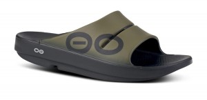 Oofos OOahh Sport Slide Sandal Sandalen Heren Groen | 901478DMC