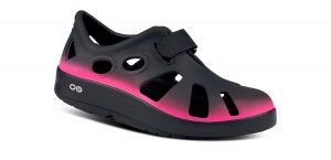 Oofos OOcandoo Sandal Schoenen Dames Zwart Roze | 378912PZE