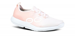 Oofos OOmg Sport LS Low Shoe Schoenen Dames Wit Roze | 625943NGQ