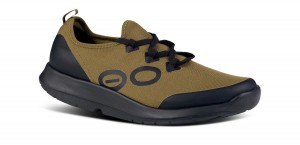 Oofos OOmg Sport LS Low Shoe Schoenen Heren Zwart Groen | 974613EZF