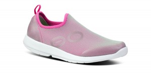 Oofos OOmg Sport Low Shoe Schoenen Dames Wit Fuchsie | 457869BDR