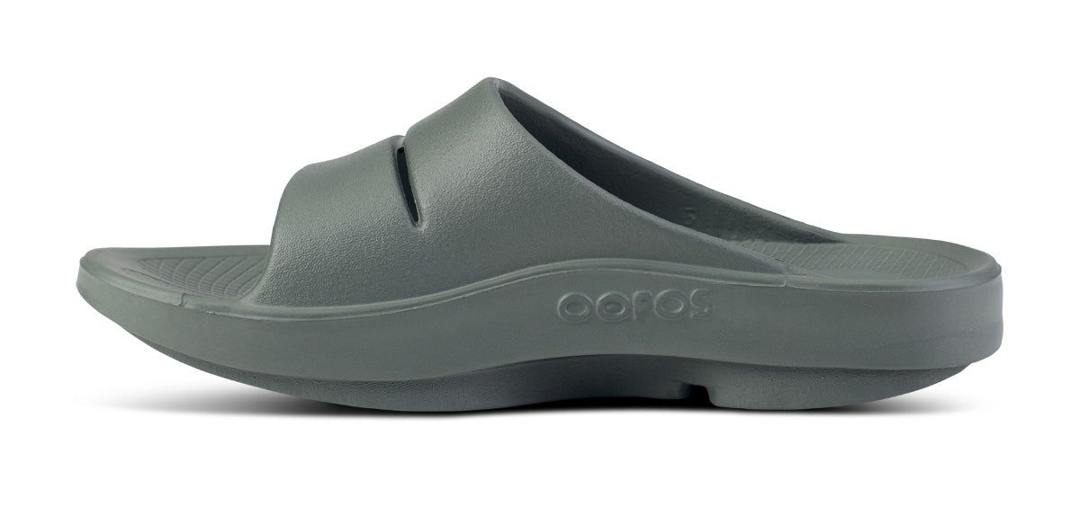 Oofos OOahh Slide Sandal Sandalen Heren Olijfgroen | 823917GKU