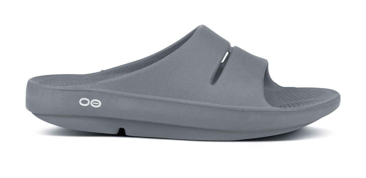 Oofos OOahh Slide Sandal Sandalen Heren Slate | 760245BUC