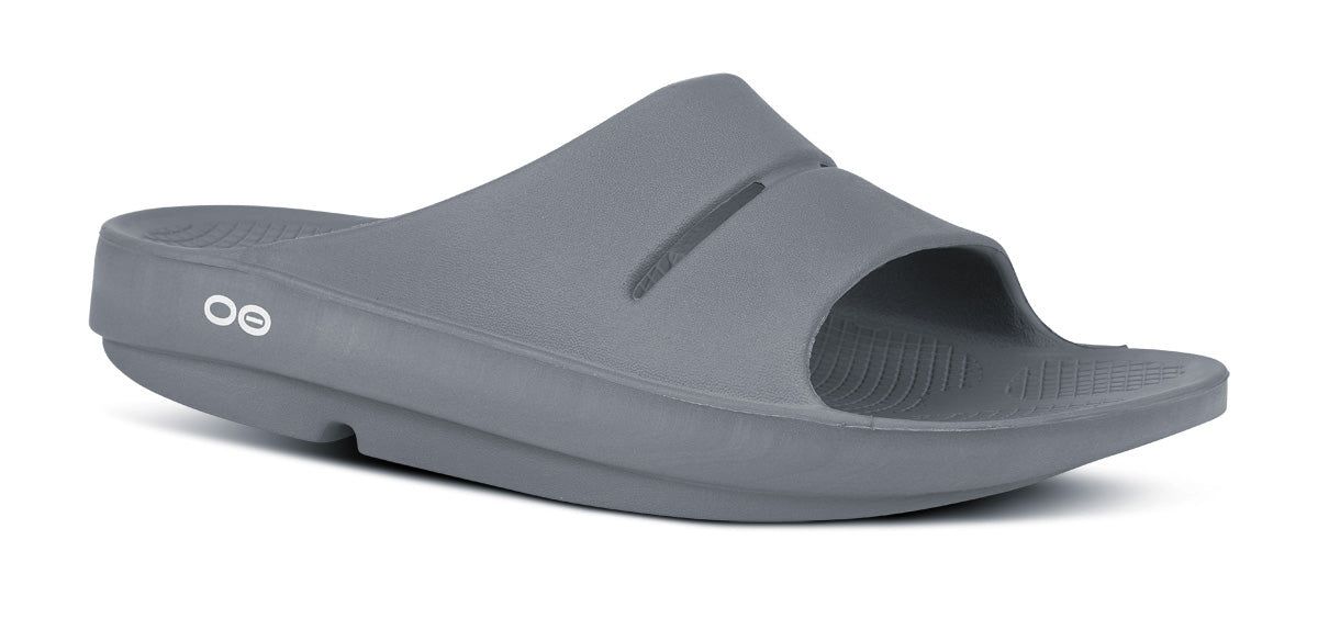 Oofos OOahh Slide Sandal Sandalen Heren Slate | 760245BUC