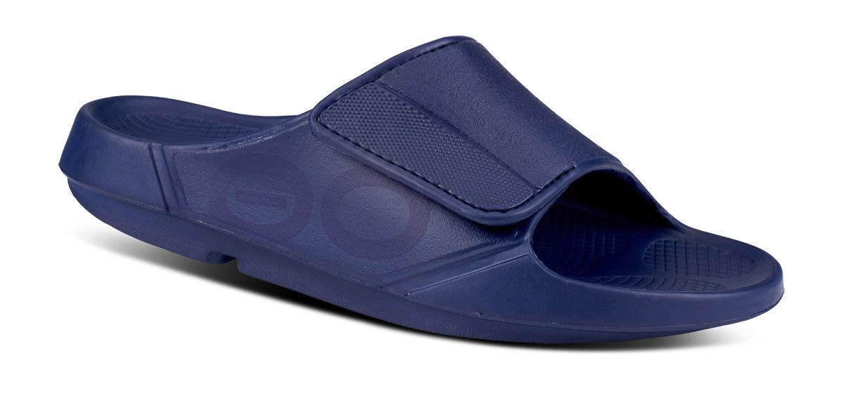 Oofos OOahh Sport Flex Sandal Sandalen Dames Donkerblauw | 301462RLN