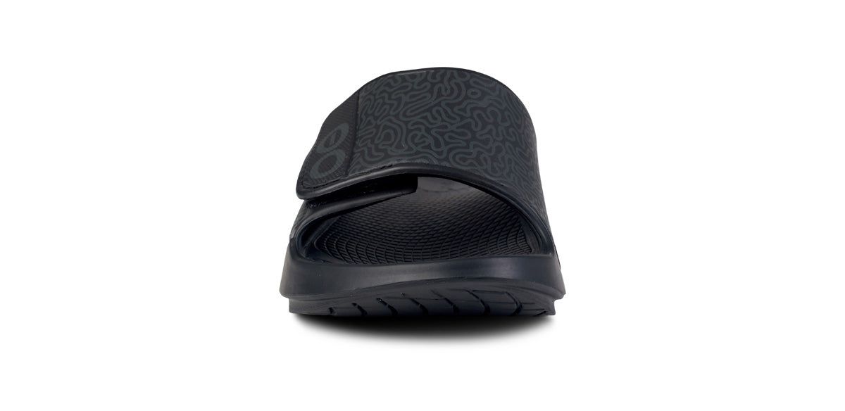 Oofos OOahh Sport Flex Sandal Sandalen Heren Zwart | 271054ZCA