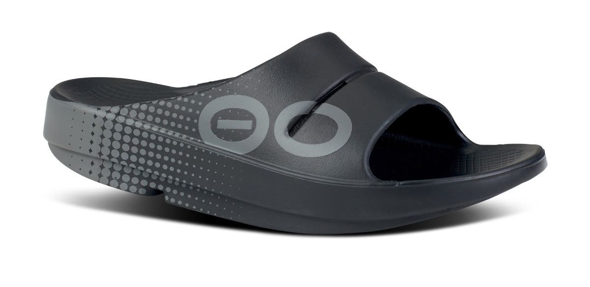 Oofos OOahh Sport Slide Sandal Sandalen Heren Zwart | 951430EFT