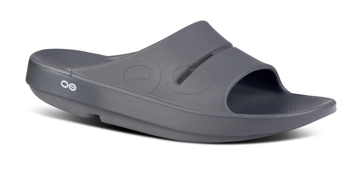 Oofos OOahh Sport Slide Sandal Sandalen Heren Donker | 198237GOL