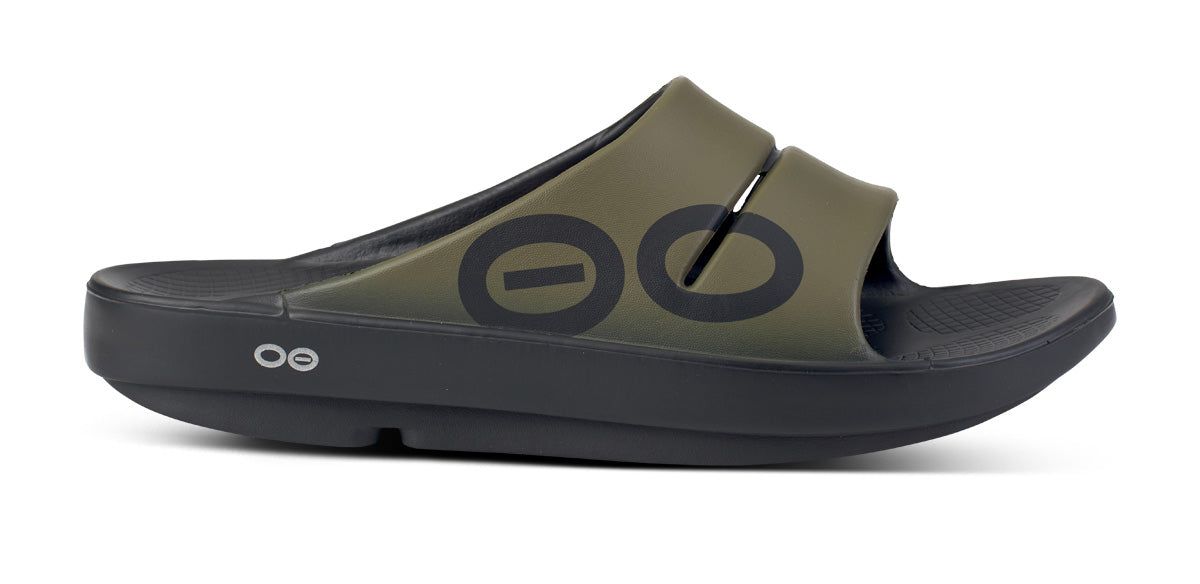 Oofos OOahh Sport Slide Sandal Sandalen Heren Groen | 901478DMC