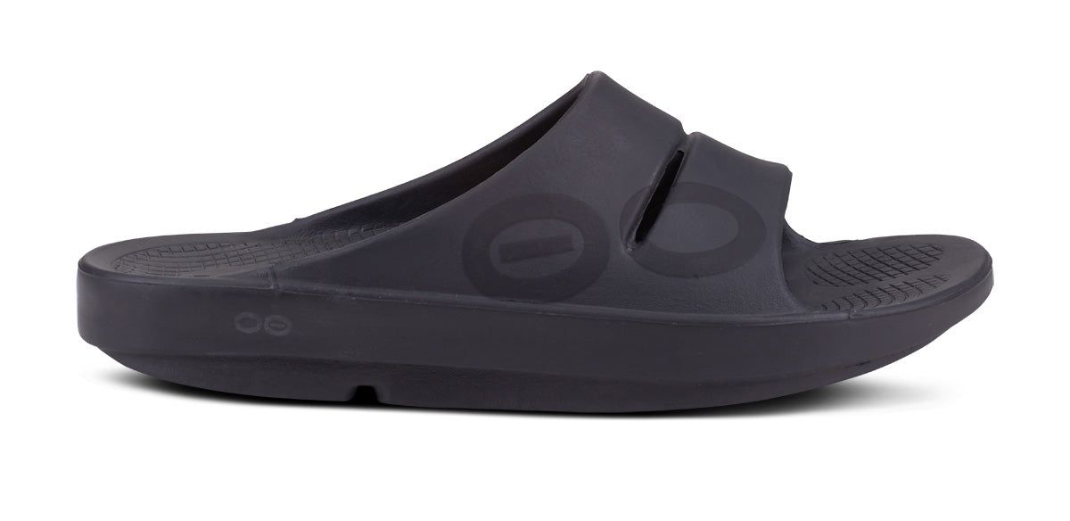 Oofos OOahh Sport Slide Sandal Sandalen Heren Zwart | 879632SGU