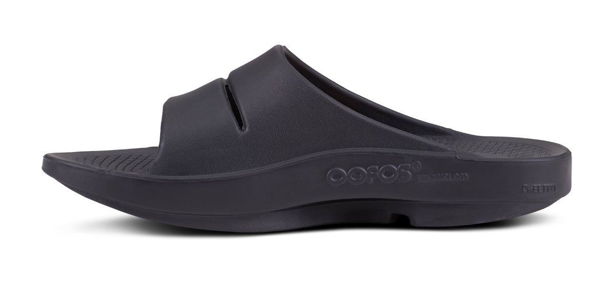 Oofos OOahh Sport Slide Sandal Sandalen Heren Zwart | 879632SGU