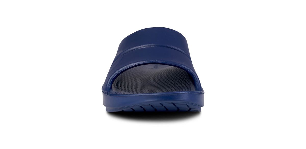 Oofos OOahh Sport Slide Sandal Sandalen Dames Koningsblauw Donkerblauw | 580726BAO