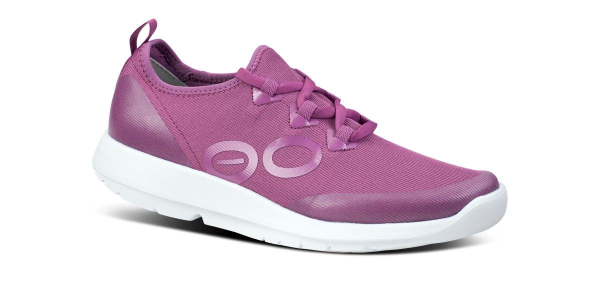 Oofos OOmg Sport LS Low Shoe Schoenen Dames Wit Paars | 034871VWC