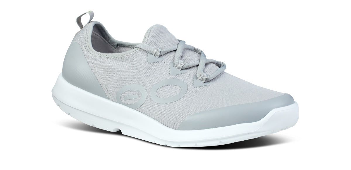 Oofos OOmg Sport LS Low Shoe Schoenen Heren Wit Grijs | 327986TUF