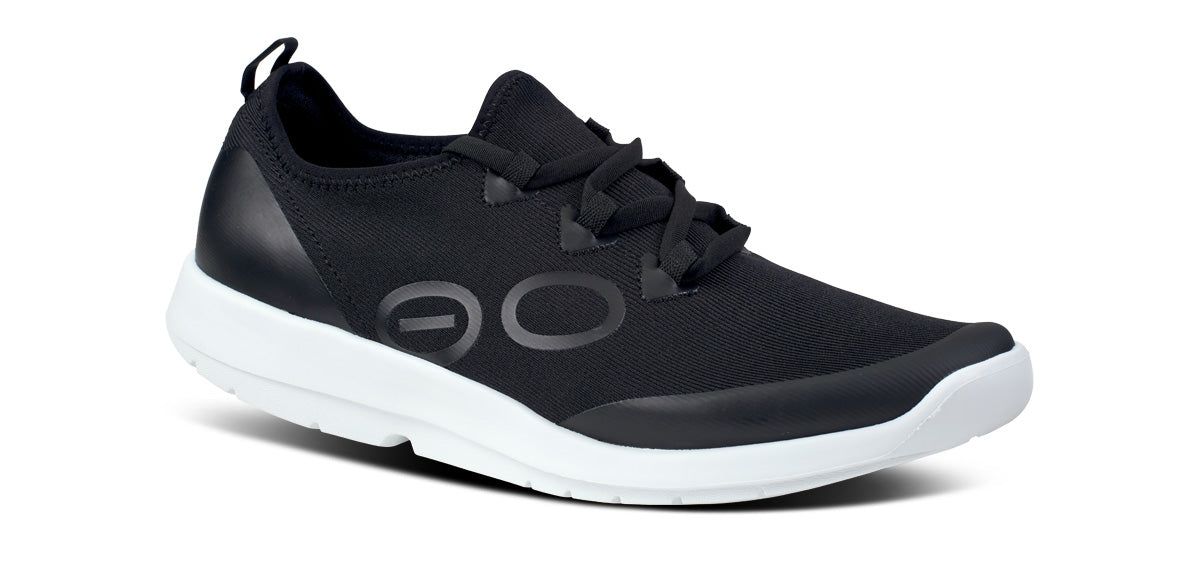 Oofos OOmg Sport LS Low Shoe Schoenen Heren Wit Zwart | 021637ECF