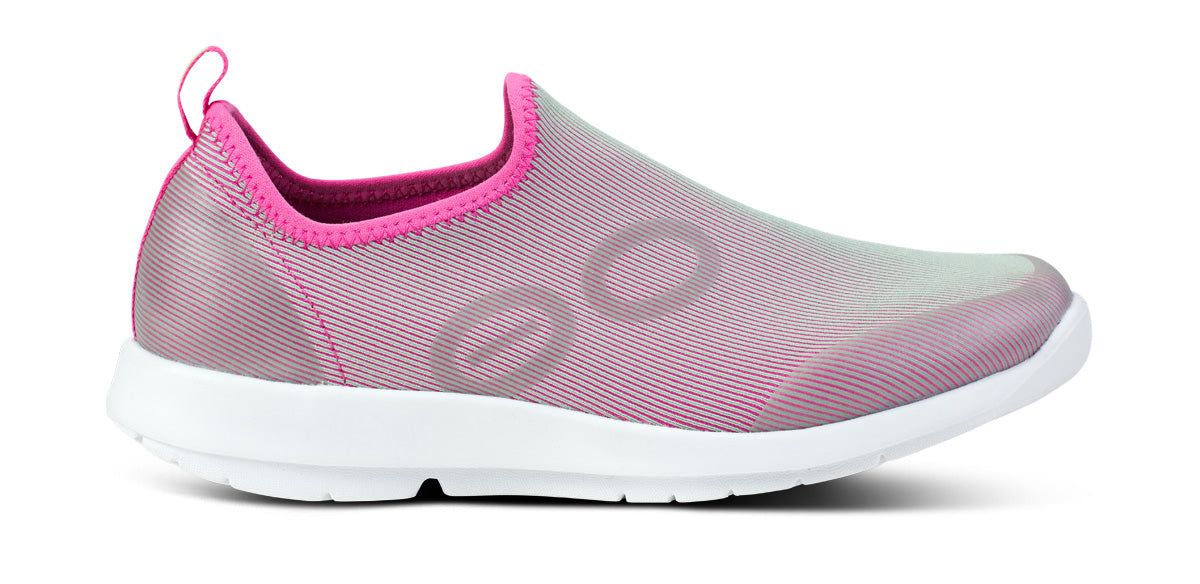 Oofos OOmg Sport Low Shoe Schoenen Dames Wit Fuchsie | 457869BDR