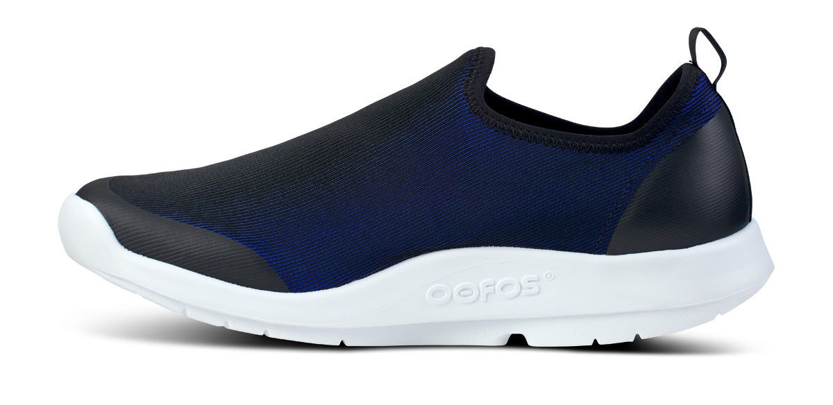 Oofos OOmg Sport Low Shoe Schoenen Heren Wit Donkerblauw | 637519WDP